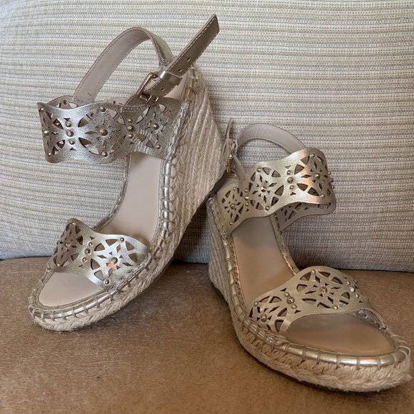 Wedge Sandal Size 6 Marc Fisher Kickal Espadrille - Picture 1 of 5